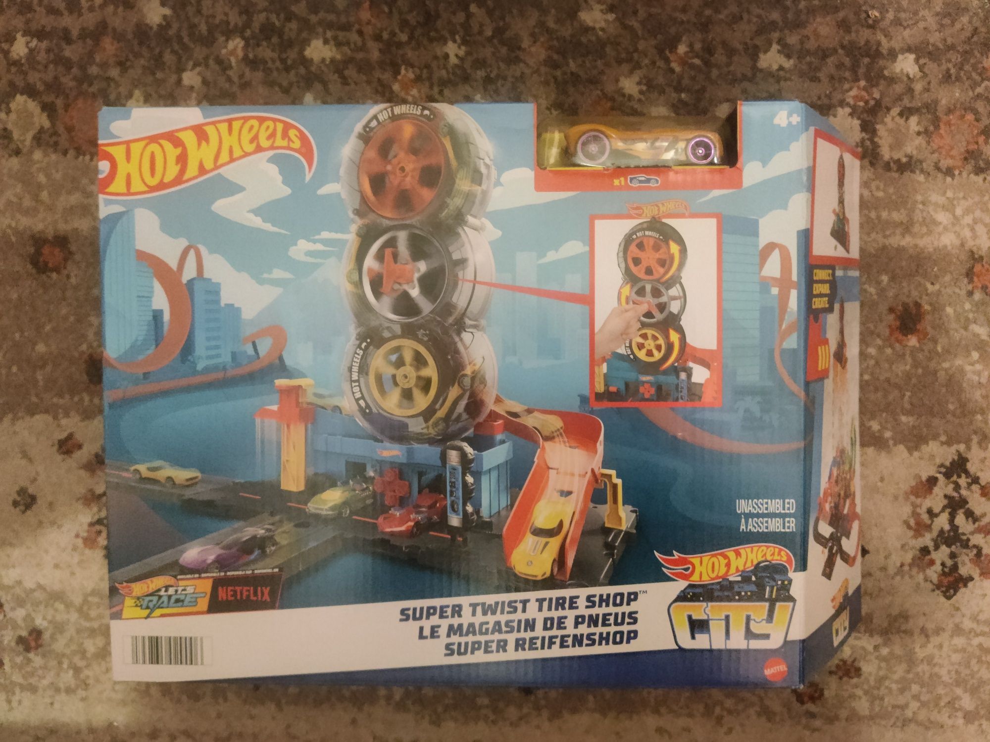 Hot Wheels - Wyścigowy warsztat opon