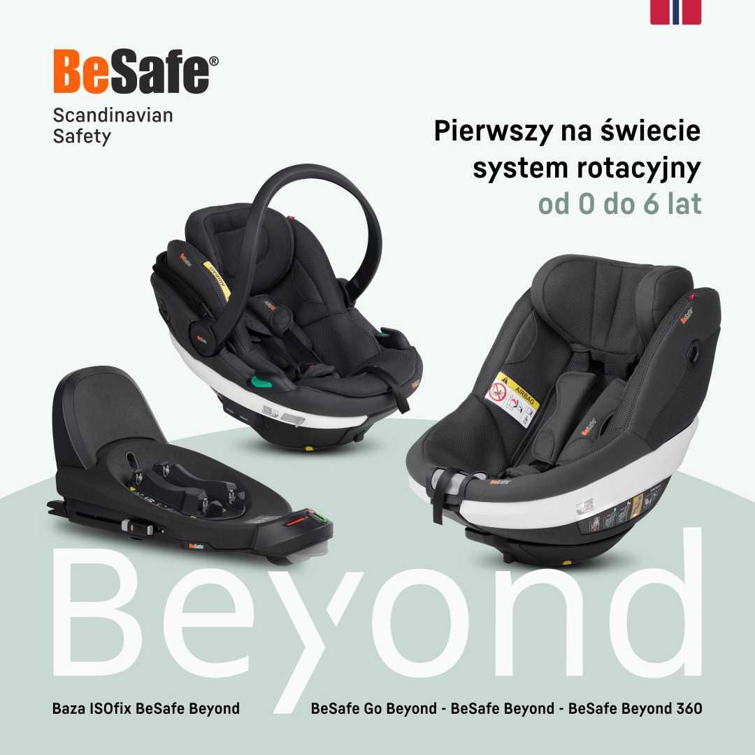 Fotelik Samochodowy Nosidełko BeSafe Go Beyond 0-13kg Na Bazę Obrotową