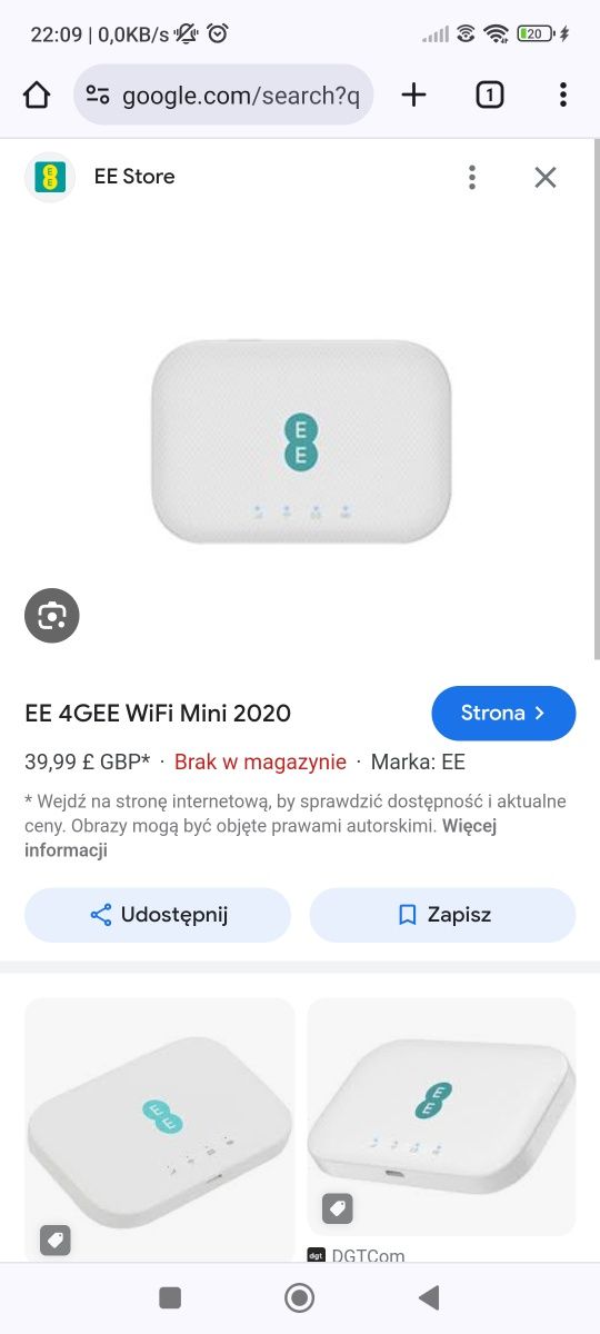 EE 4GEE WiFi Mini 2020 r
