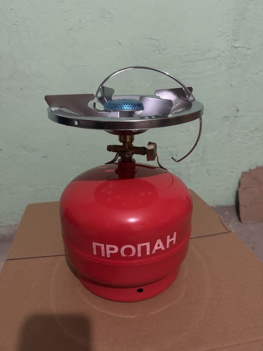 Газовий балон 5л з пальником туристичний