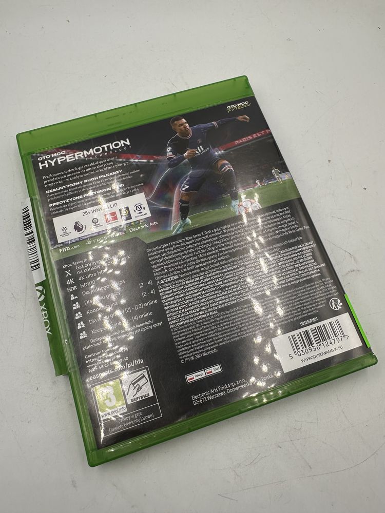 Gra konsola Xbox Series X - Fifa 22, polska wersja, jak nowa