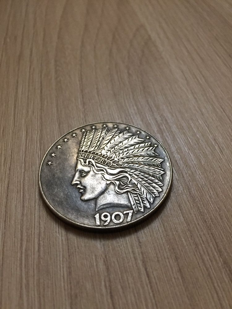 Монета эксклюзив 10$ - 1907года! 10 долларов США отличное состояние!!!