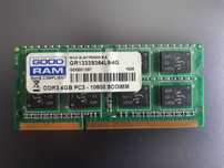 Pamięć RAM GoodRam DDR3 4GB 1333MHz PC10600 SODIMM Do laptopa