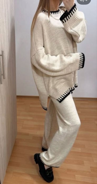 Жіночий вʼязаний костюм