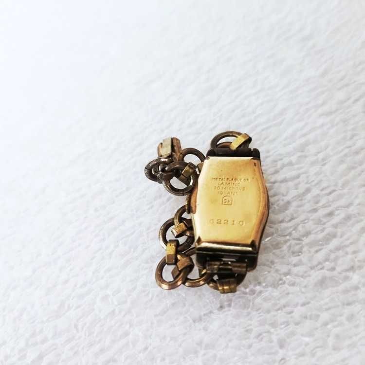 Relogio antigo de corda banhado a ouro de 20 microns A funcionar