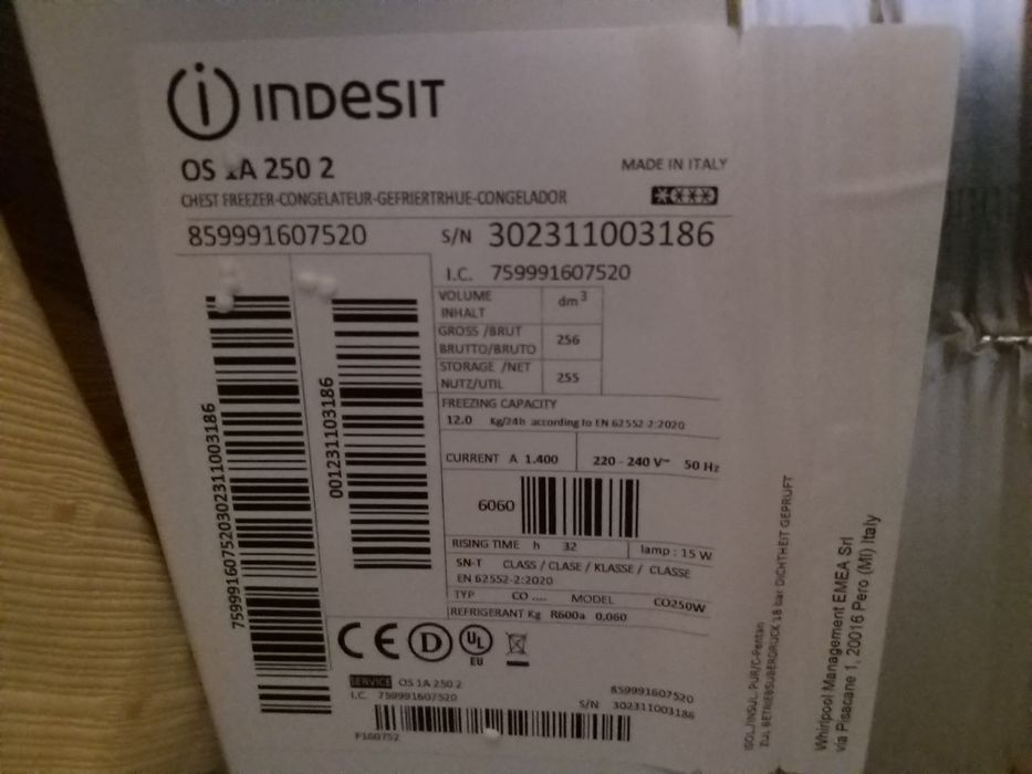 Arca frigorífica horizontal