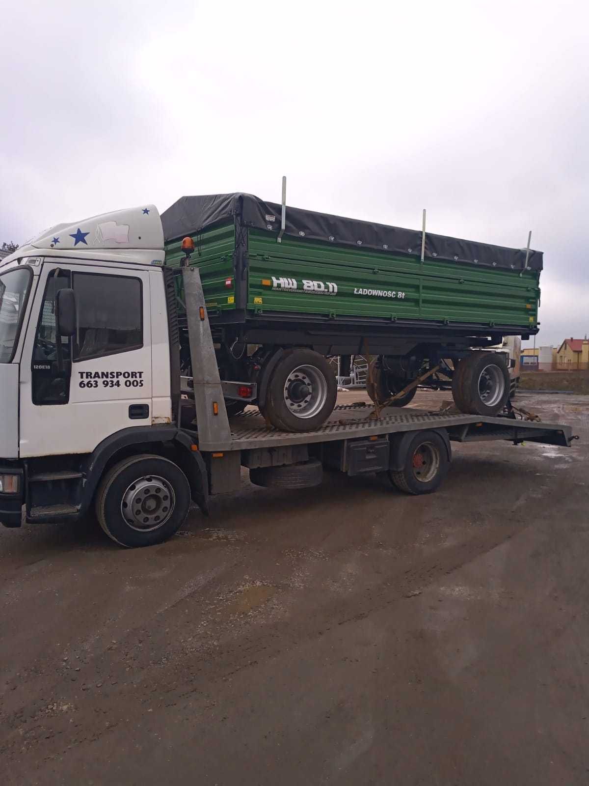 Transport, laweta, przewóz maszyn rolniczych, budowlanych, ciężarowych