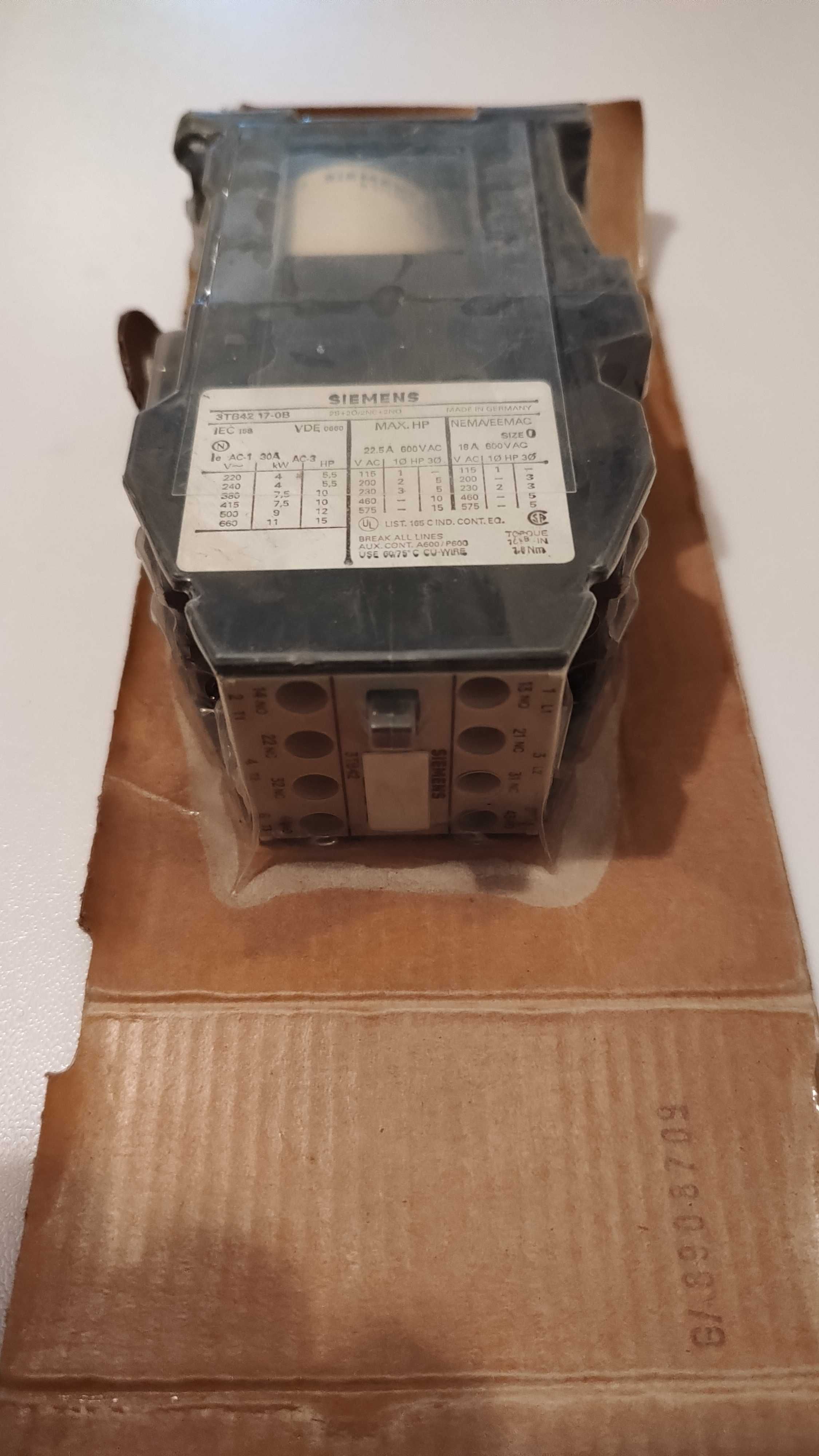 Contactor SIEMENS 3TB42