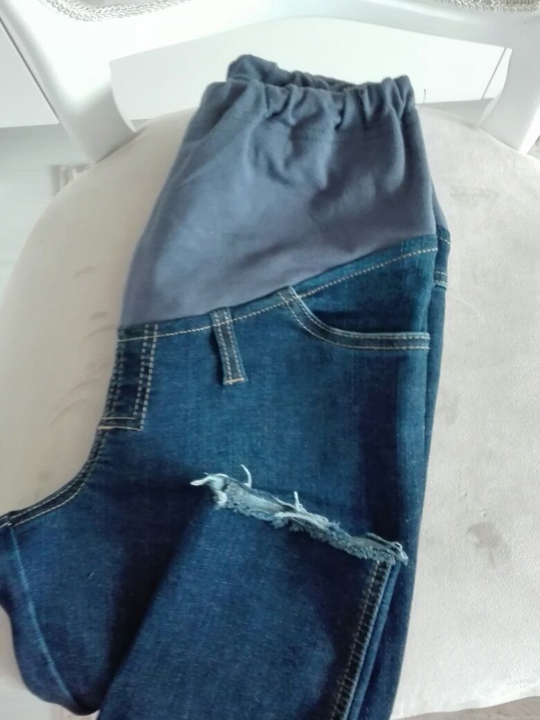 Spodnie jeans ciążowe rozm. S/M Branco