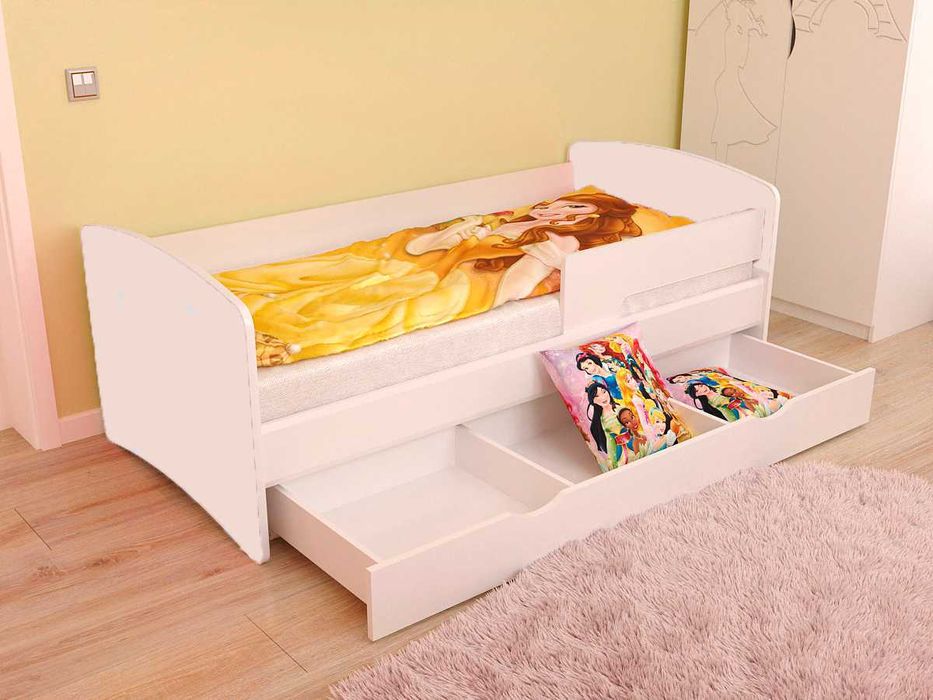 Ліжко “Кіндер Кул” 80×170|Матрац у подарунок|Безпечне ДСП РОЗПРОДАЖ