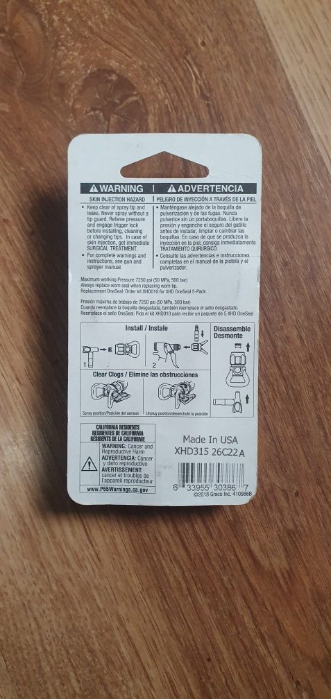 Pistolet Gröne grone 25gx dysze graco xhd tritech t93r