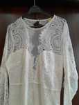 Śmietanowa sukienka boho H&M roz 42