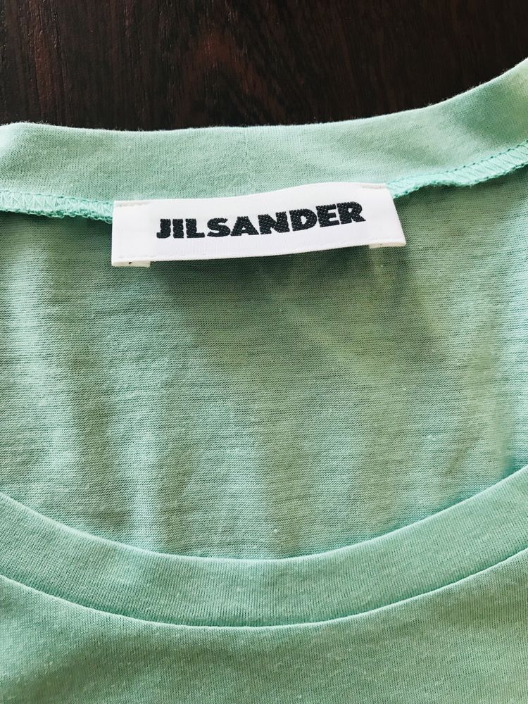 Футболка Jil Sander розм S наш 44 майка топ бавовна модал мятний