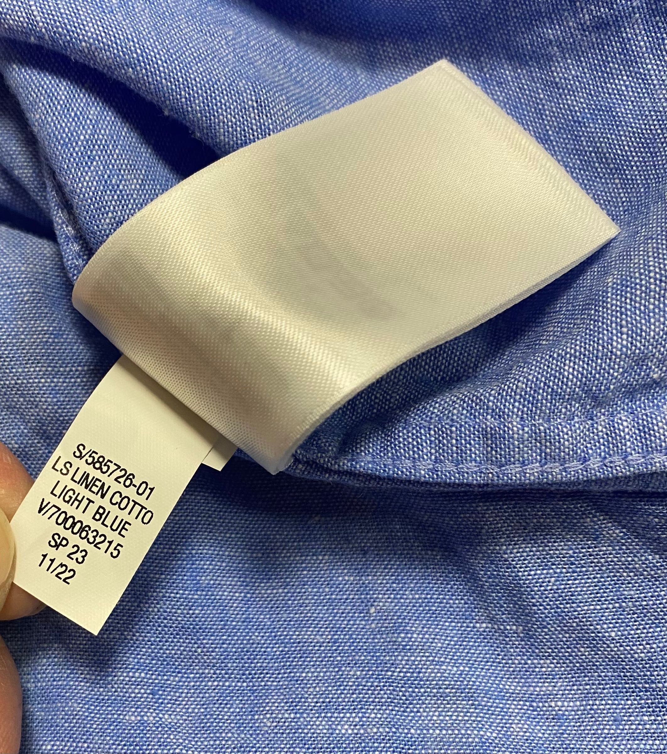Рубашка GAP свіжа колекція лён-котон XL нова