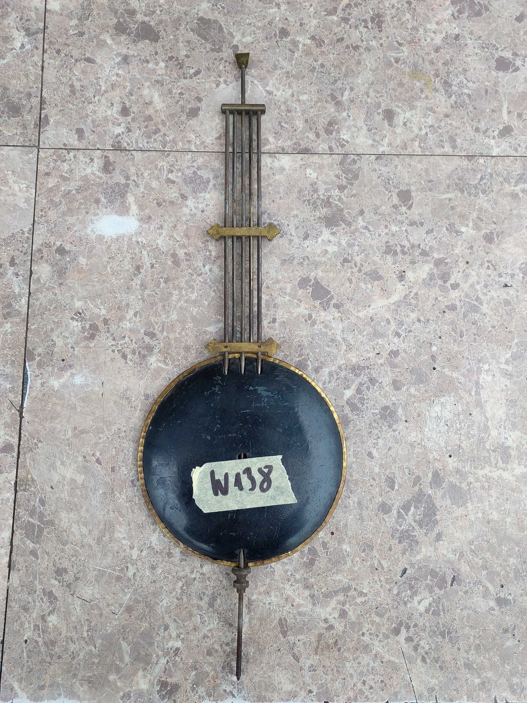 W138 Wahadło rusztowe stareg zegara ściennego GB Becker 11,5cm dł 35cm