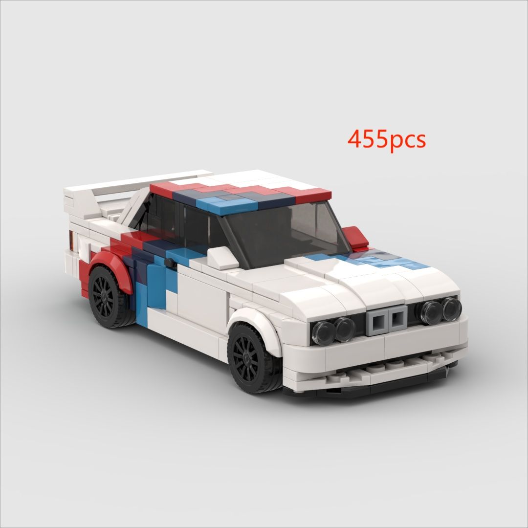 MOC Lego BMW M3 E30 455 sztuk wyścigi samochód sportowy pojazd