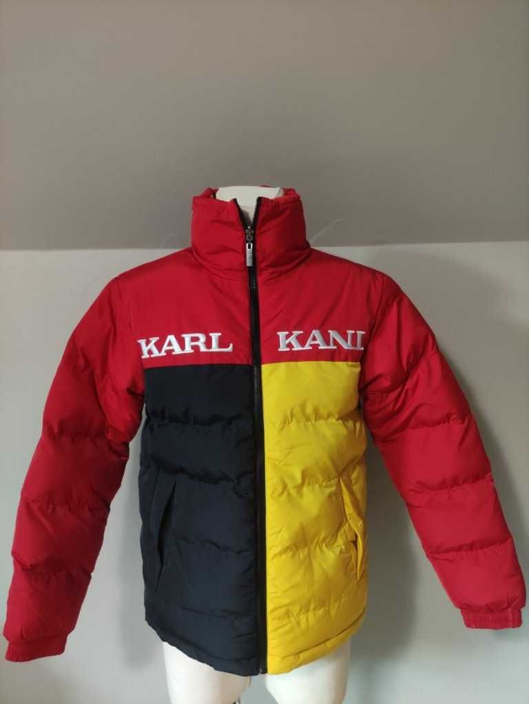 Kurtka Karl Kani puchowa dwustronna Retro reversible logo męska XS/S