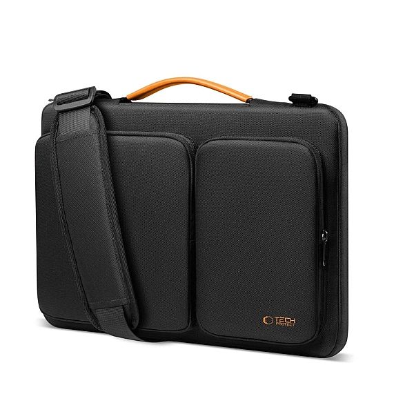 Torba Tech-Protect Defender Bag na laptopa 15-16 - czarno-pomarańczowa