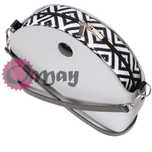 Czarny organizer do Obag MOON LIGHT ML romby 2 kieszenie wkład OMAY