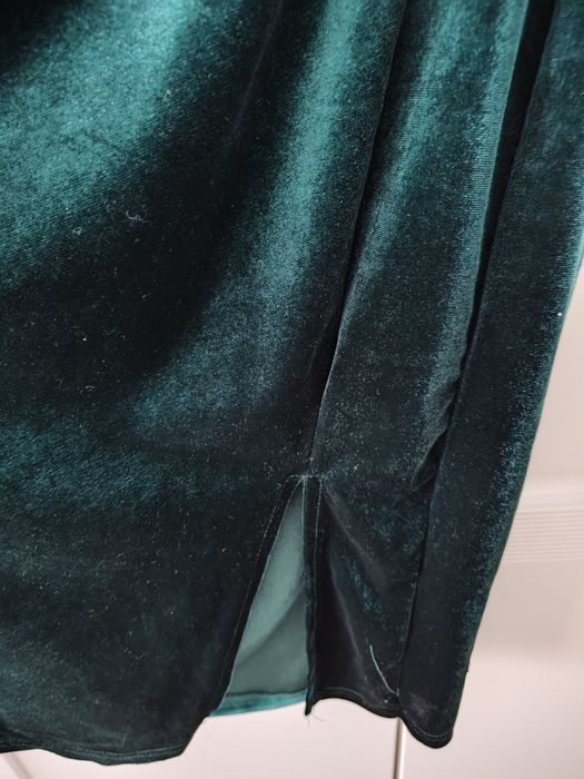 Sukienka welurowa świąteczna r.M