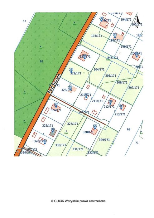 Działka rolna 42x17 m w cichej okolicy