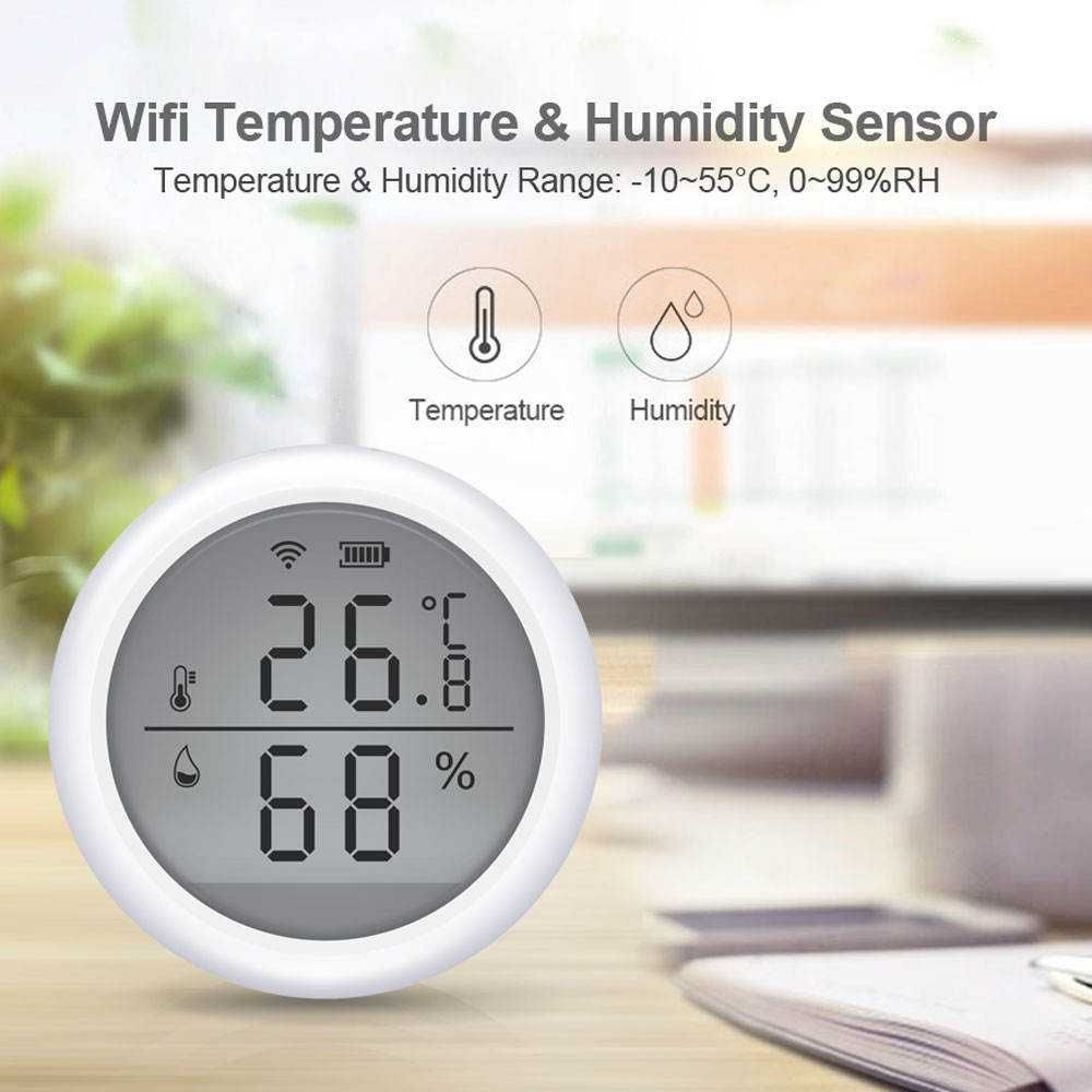 Sensor Temperatura e Humidade WiFi * Ecrã * Tuya * Alexa Google Home