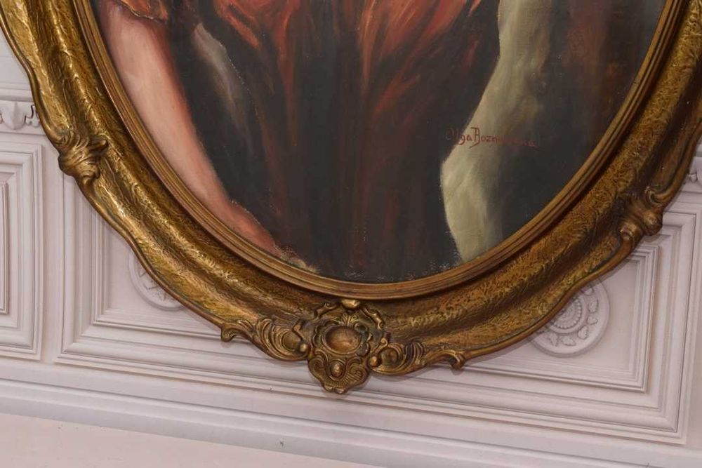 Olga Boznańska - Kobieta W Kapeluszu - Duży Stary Polski Obraz