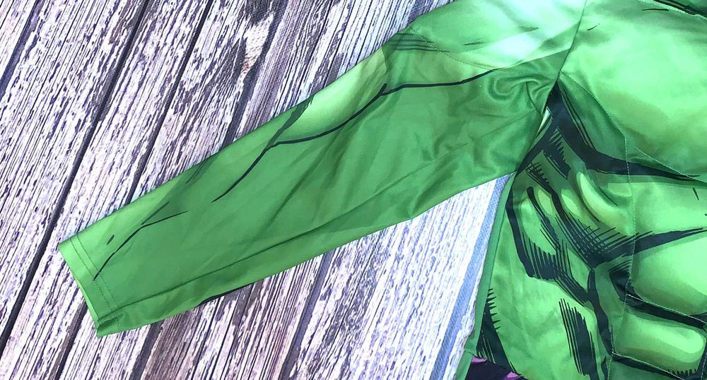 Новогодний костюм Халк с маской  для мальчика 7-8 лет, 122-128 см