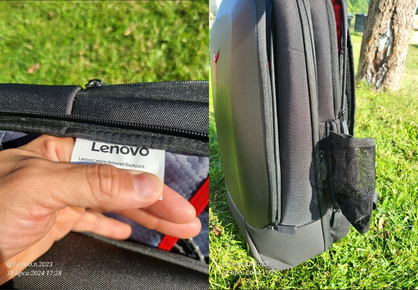 Plecak Lenovo Legion Armored na laptopa, notebooka, tableta, gamingowy