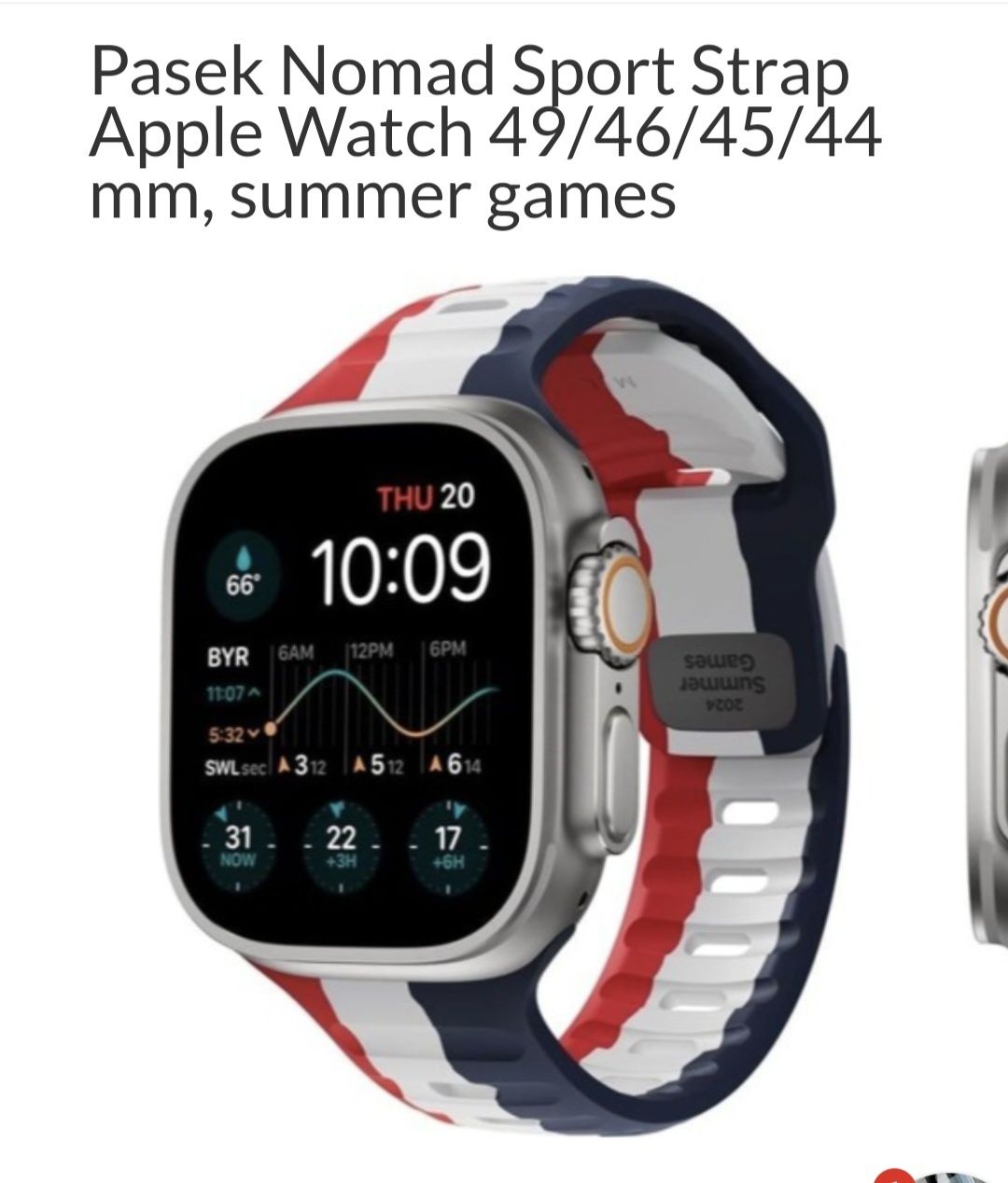 Pasek Apple Watch 45mm 3 kolory