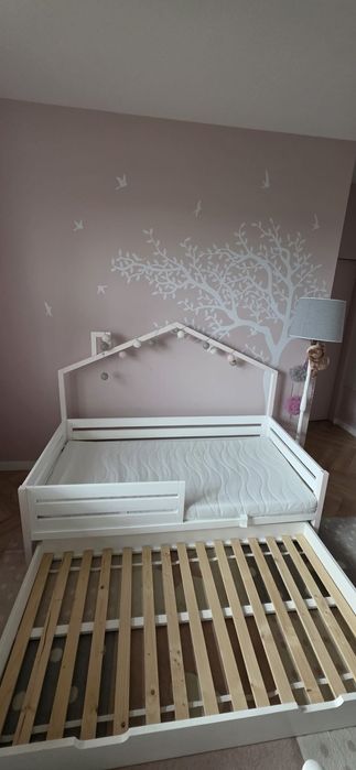 Łóżko domek bliźniaki pod 2 materace 90x180 DO ODBIORU W GRUDNIU