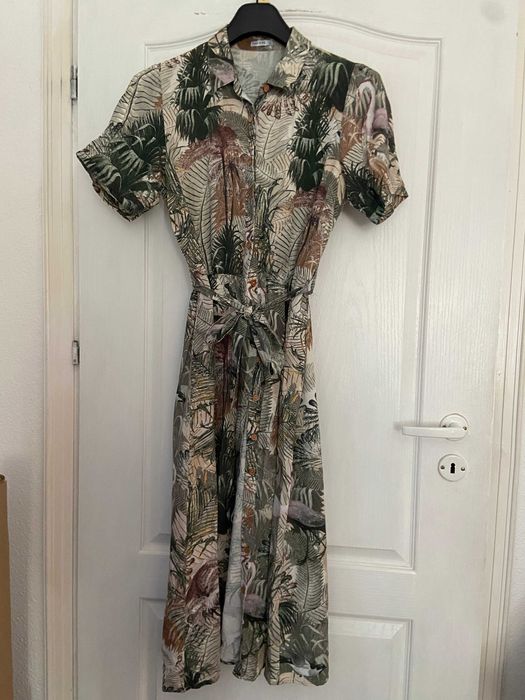 Sukienka Medicine z lnem, rozmiar L