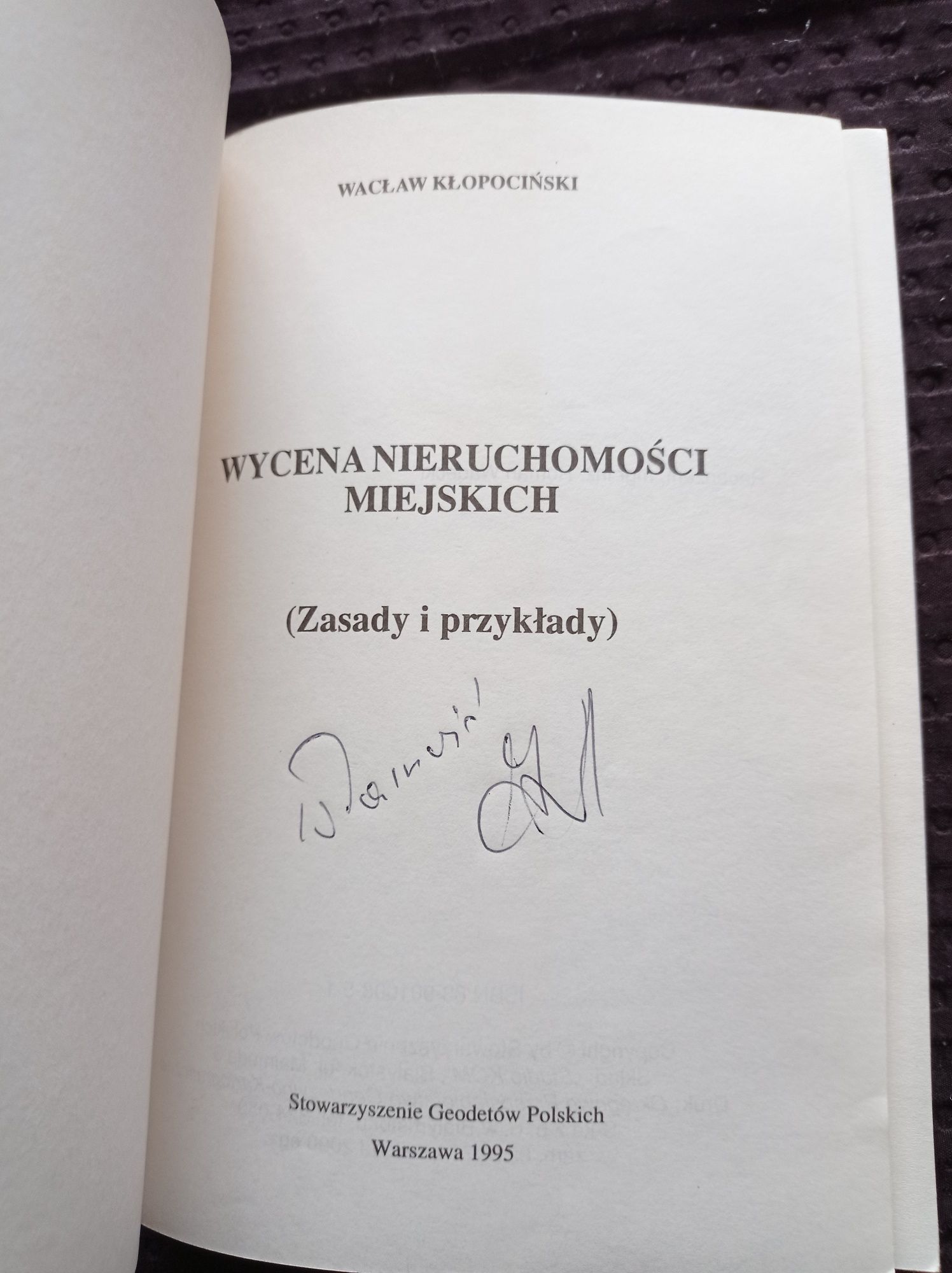Wycena nieruchomości miejskich( Zasady i przykłady) Wacław Kłopociński