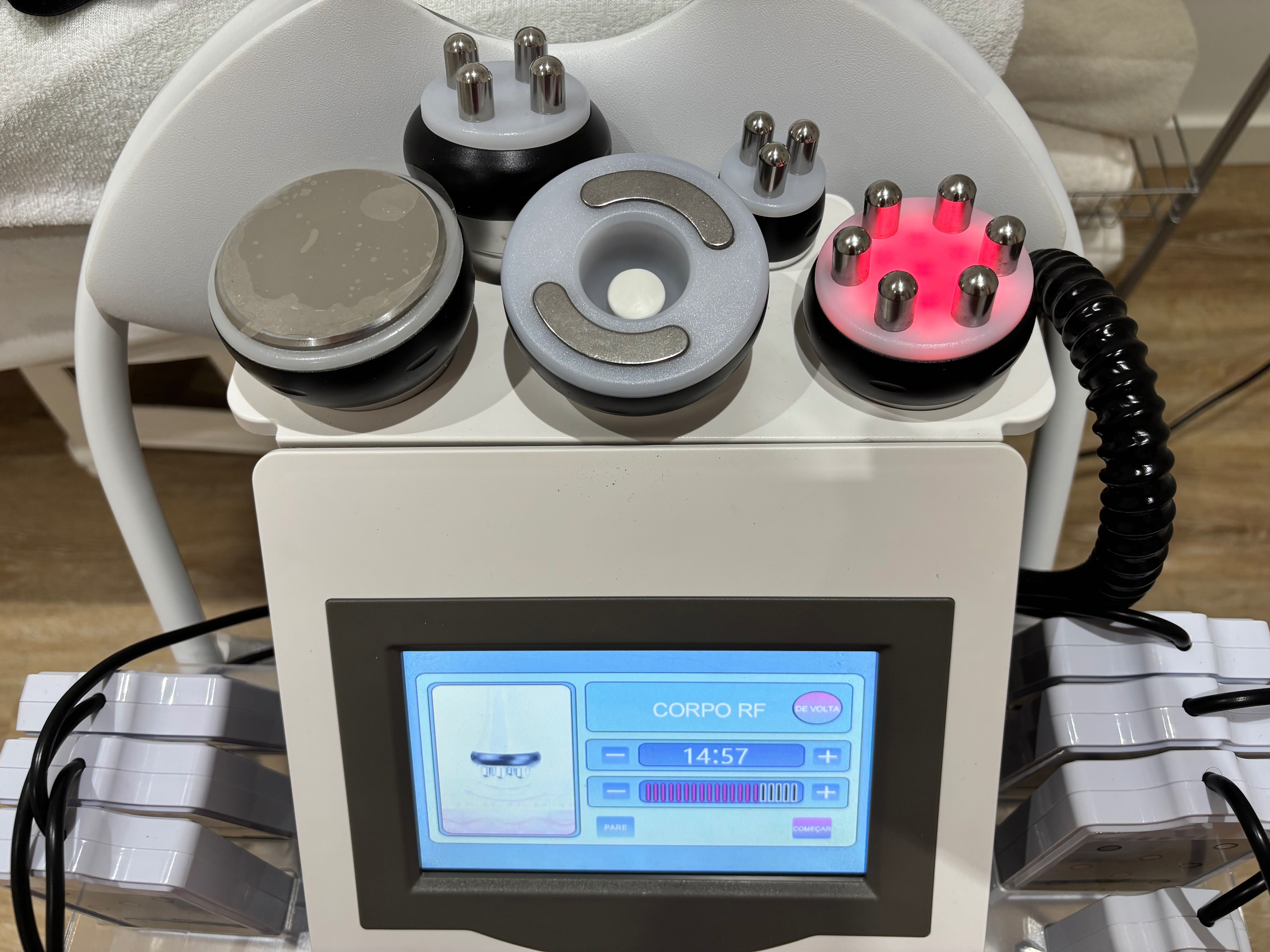 MAQUINA CAVITAÇÃO 6 EM 1 LIPO LASER + RF + VACUO (nova)