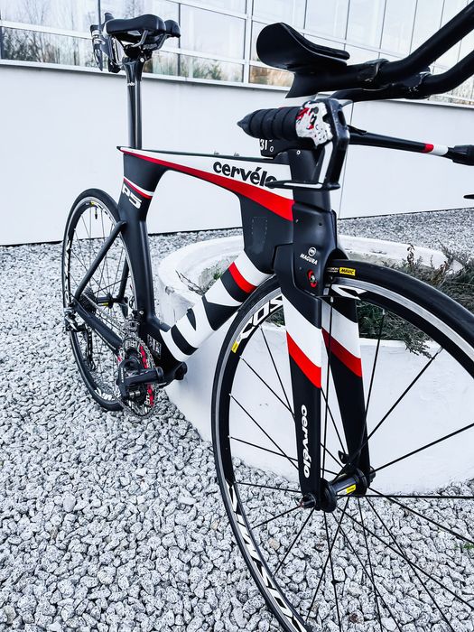 Rower triathlonowy TT Cervélo P5 SIX r 56 Rotor Power, Ceramic Speed