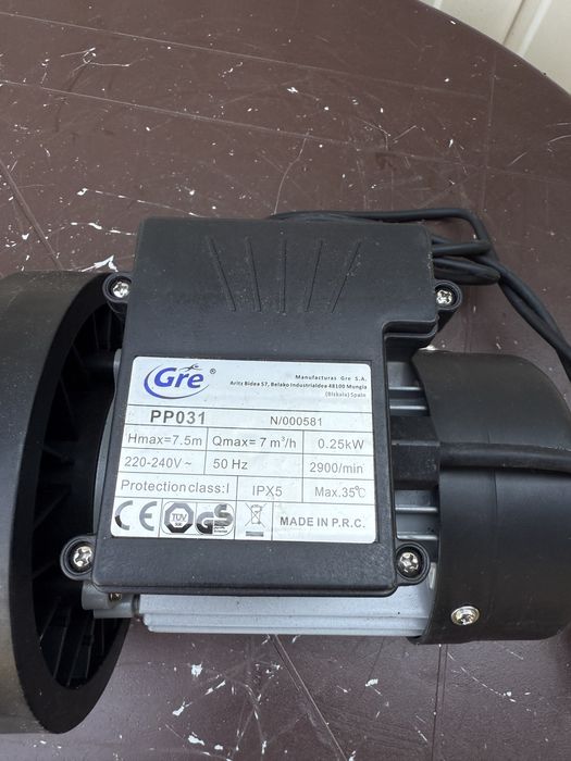 Gre PP031 - Basenowa pompa filtracyjna, 250 W, 7 m3/h,