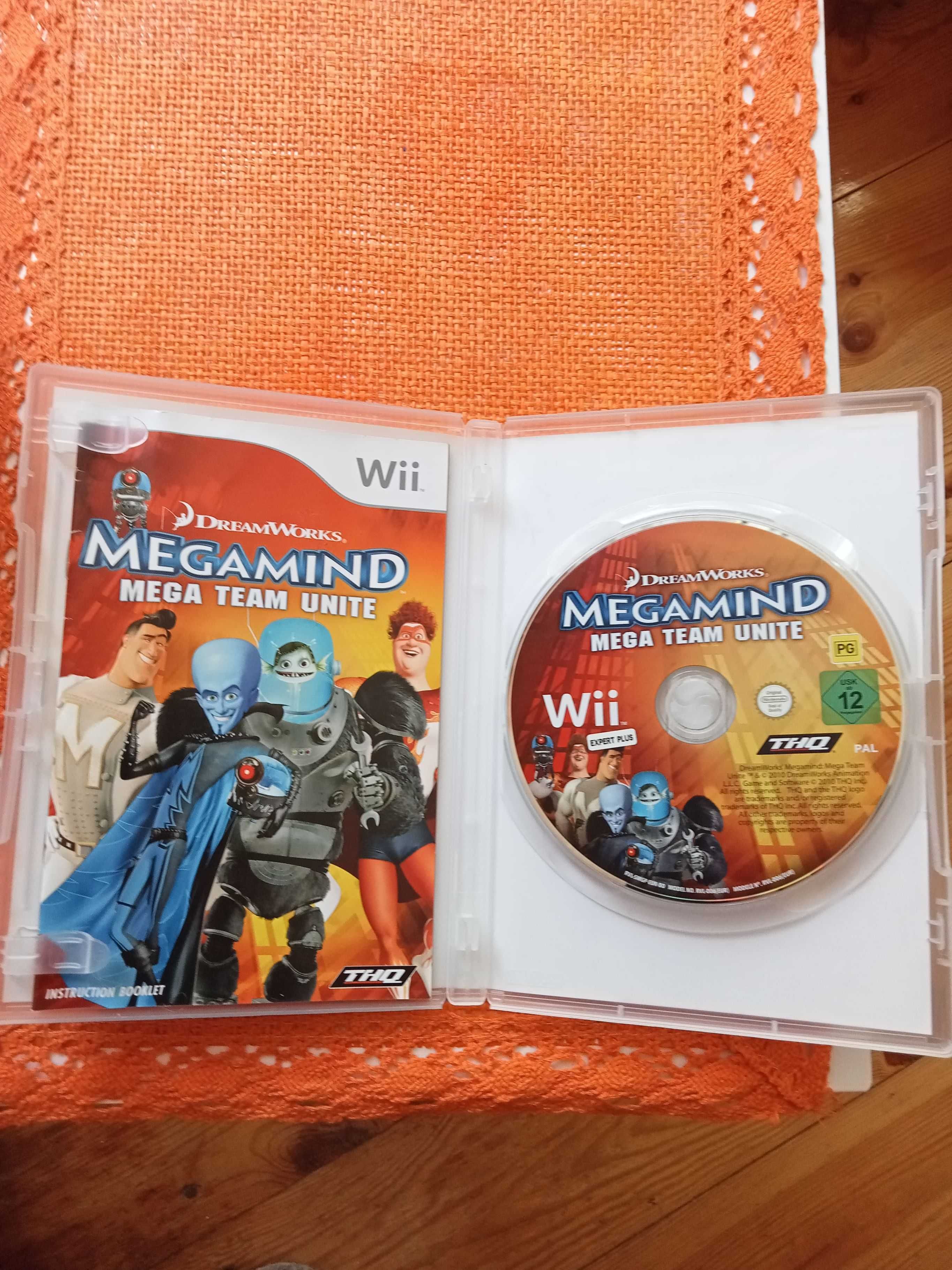 Gra "Megamind Mega Team Unite" na Nintendo Wii.