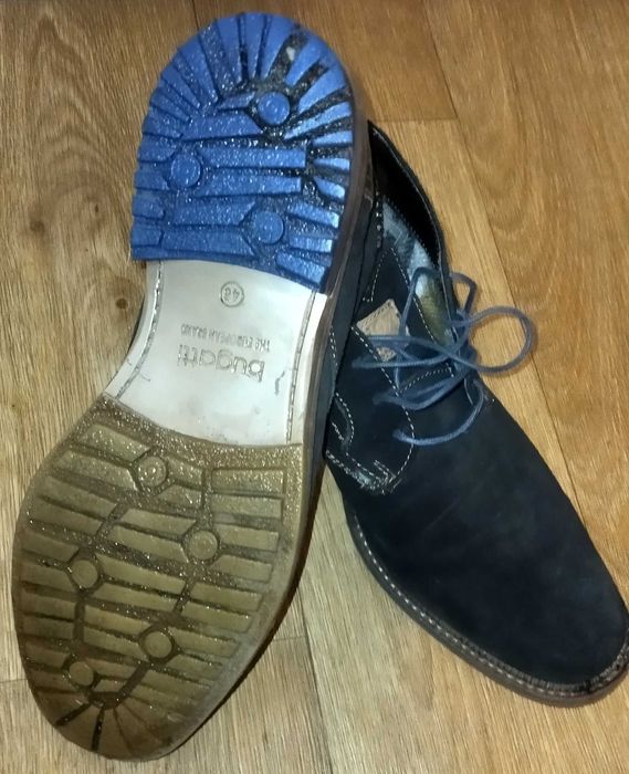 Мужские ботинки Bugatti 46 р (наш 45 р)  кожа + замш