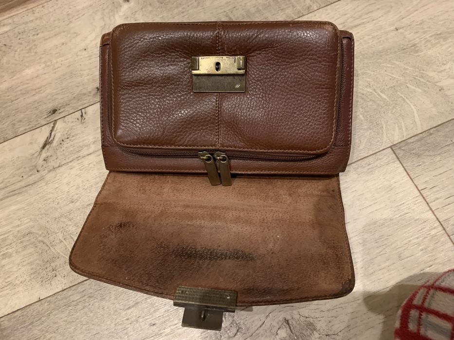 Барсетка натуральна кожа