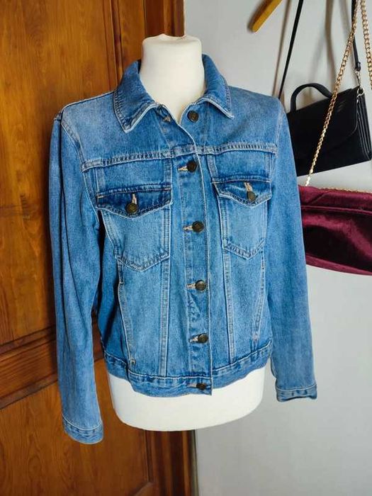 Klasyczna jeansowa kurtka M&S, rozmiar 38 (M)