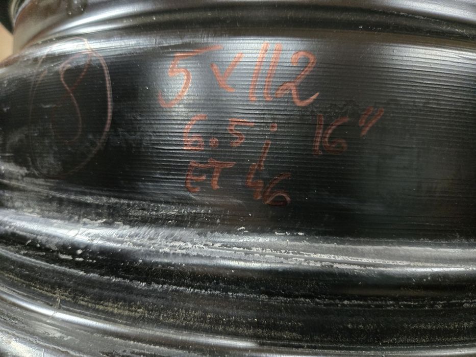 5x112 16" 6.5j et46 komplet felg stalowych felga stalowa nrS8