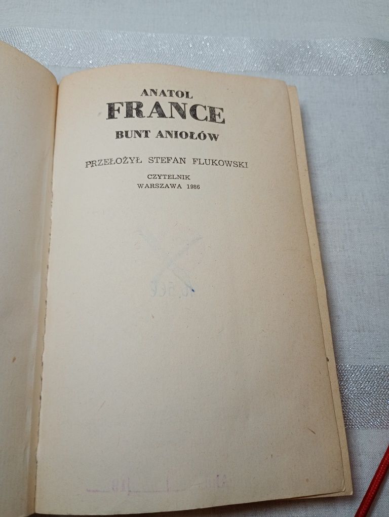 Bunt aniołów. Anatol France