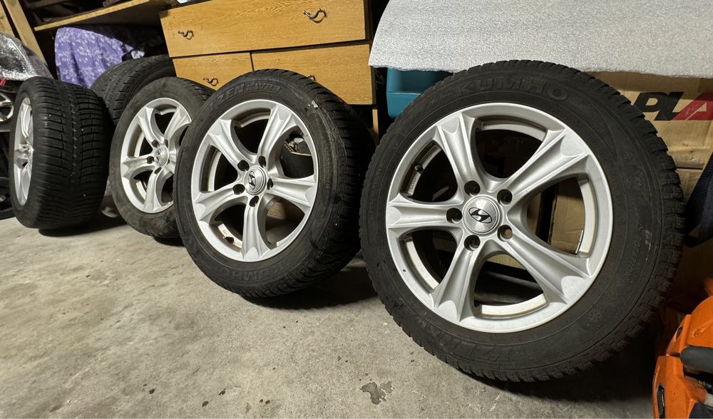 4× Felga aluminiowa Hyundai OE kh19 6,5 x 16" 6.5x16 et 45