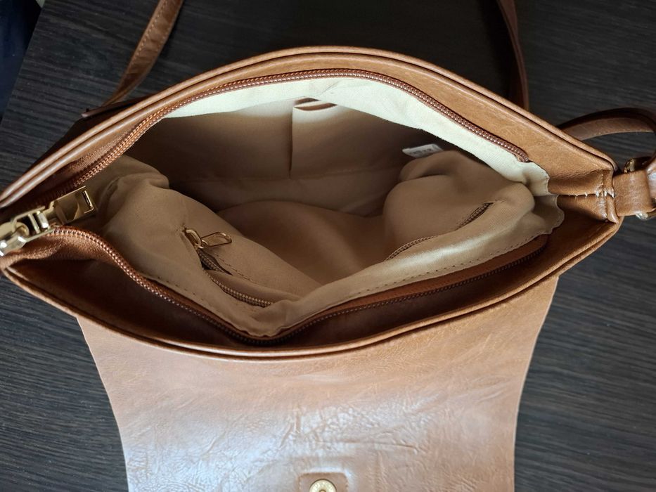 Torebka Vintage Listonoszka Bee Bag  Jasno Ruda