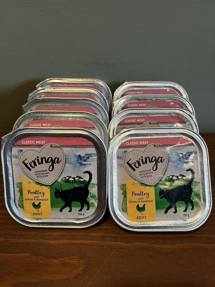 Feringa Classic Meat Menu, drób z marchewką i mniszkiem 9x100g