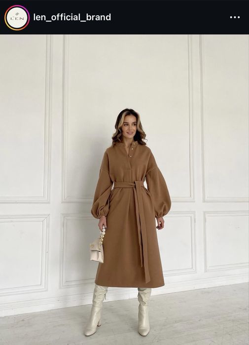 Тепла ти стильна сукня від українського бренду len_official.