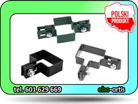 Obejma obejmy do paneli 60x40 - na panele - słupki słupek kolor ocynk