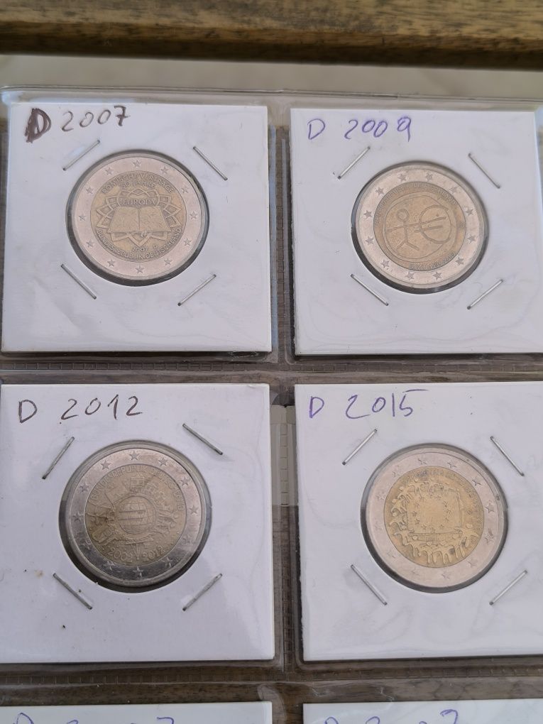 Moedas 2 euros      .