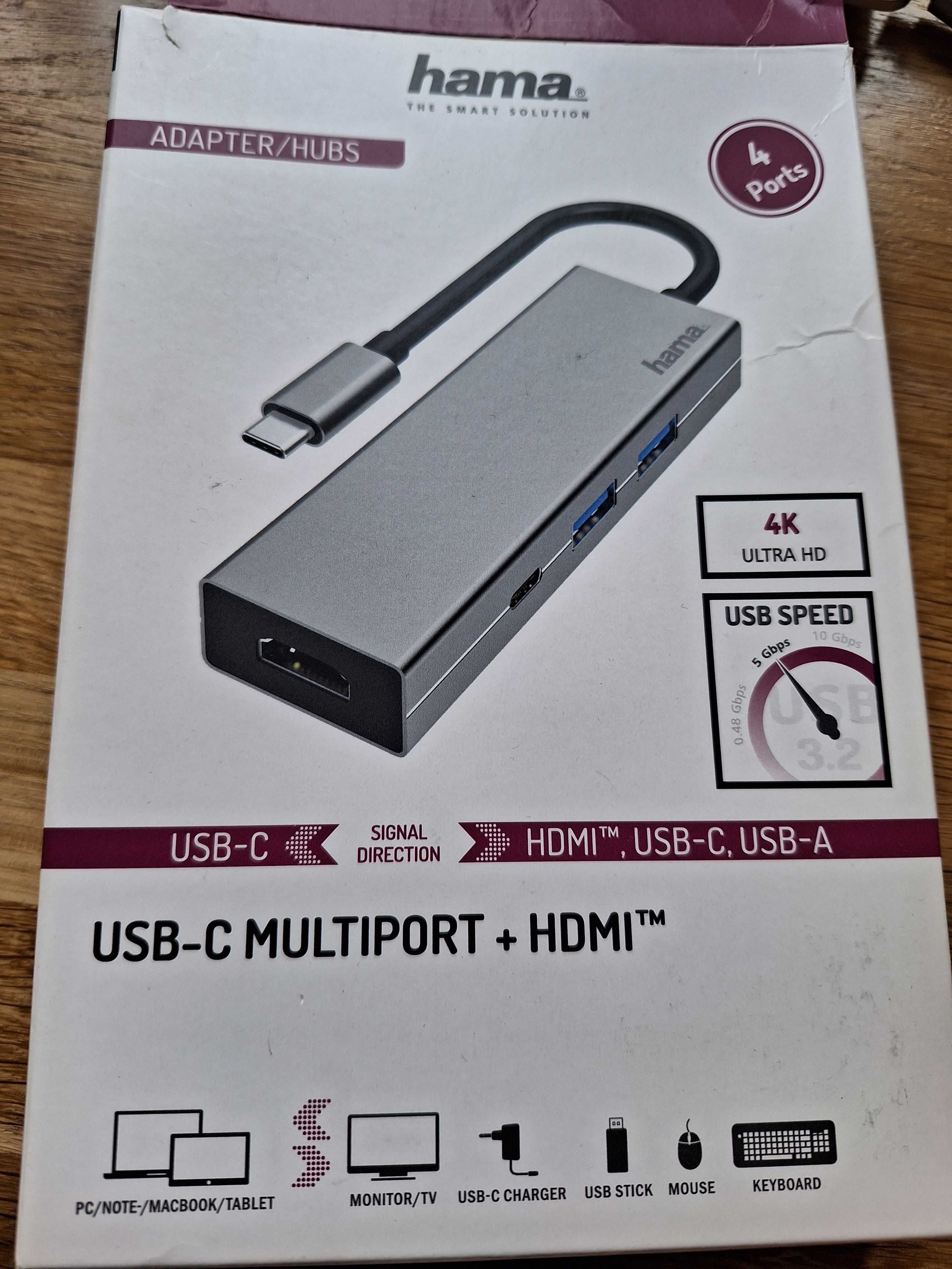 Hub Hama  USB-C Multiport + HDMI