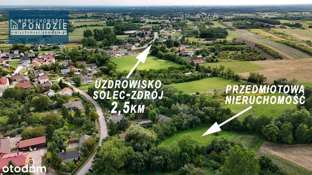 Działka budowlana nad strumykiem Zborów / Solec-Zdrój